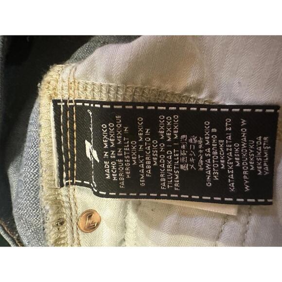 7 For All Mankind button fly, Straight leg Josefina Jeans - Picture 6 of 6